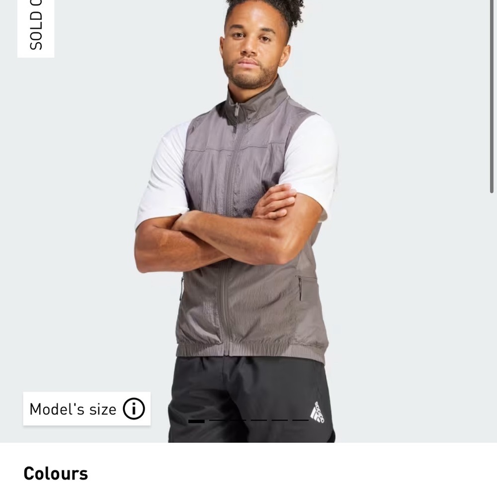 ✨ Adidas HIIT Training Gray Athletic Vest Small‎ Men’s Lightweight Activewear ✨
